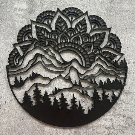 DEKORACE NA STĚNU - MANDALA V HORÁCH