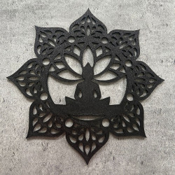 DEKORACE NA STĚNU - BUDDHA MANDALA V LOTOSOVÉM KVĚTU